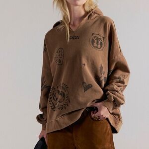 Free People Ragabond Folklore Hoodie XL